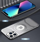 Aluminum Metal Back Plate Phone Case for Iphone 16 Pro Max,Hollow Heat Dissipation