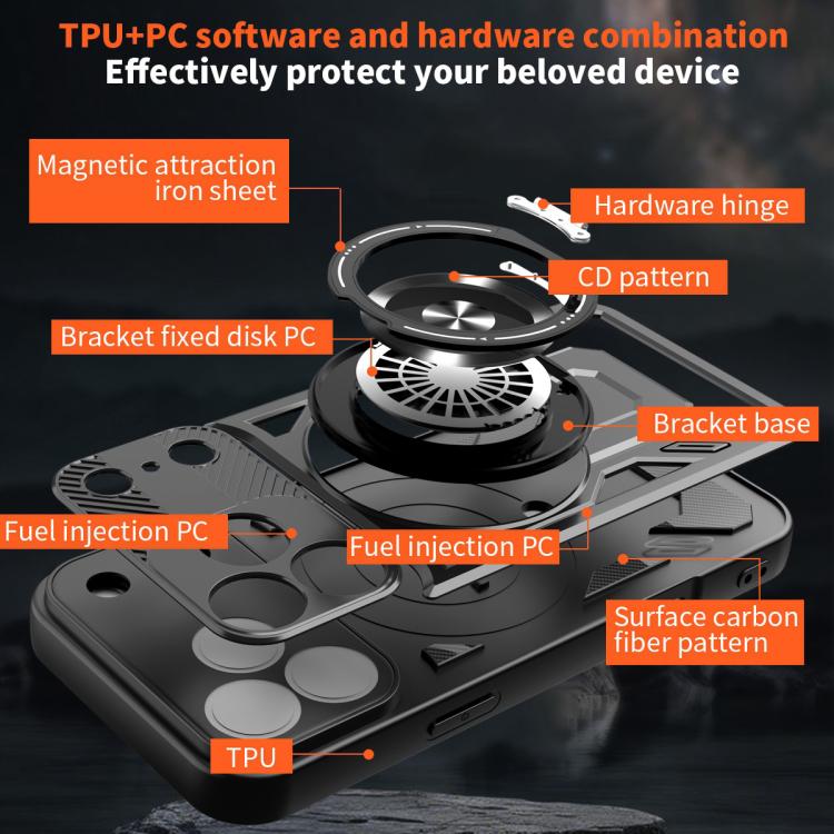 Armor Rotating Holder MagSafe Phone Case
