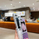 Galaxy Z Flip 6 Glitter Case, Bling Shiny Sparkle Sequin for Women Girly Cute Soft Silicone