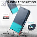 iPhone 16 Leather Magnetic Closure Protective Flip Cover Compatible Black