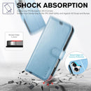 iPhone 16 Leather Magnetic Closure Protective Flip Cover Compatible Black