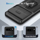 Google Pixel 8 Pro Case 2 Tempered Glass Screen Shockproof Protective Phone Cover Orange