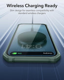 iPhone 16 Case Stand, 23FT Military Grade Drop Protection Heavy Duty Magnetic Phone Case Black