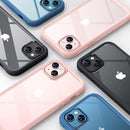 iPhone 16 Case, Full Body Rugged Case Touch Sensitive Anti - Scratch Screen Protector Pink