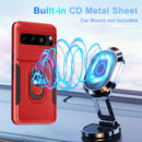 Google Pixel 8 Pro Case 2 Tempered Glass Screen Shockproof Protective Phone Cover Orange