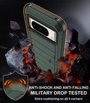 Google Pixel 9 Case Pro Case Protector Belt Clip Holster Body Cover with Kickstand Black