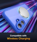 iPhone 16 Case, Full Body Rugged Case Touch Sensitive Anti - Scratch Screen Protector Pink