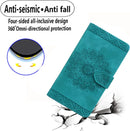 Google Pixel 9 Pro Durable PU Leather Wallet Case Protective Cover - Mandala Brown