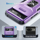 Google Pixel 8 Pro Case 2 Tempered Glass Screen Shockproof Protective Phone Cover Orange