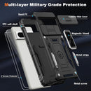 Google Pixel 9 Case Pro Case Protector Belt Clip Holster Body Cover with Kickstand Black