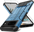Pixel 8 Pro Screen Protector (6.7 - Inch) Dual Layer Heavy Duty Shockproof Protective Case - Army Green