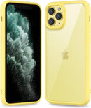 iPhone 16 Pro Transparent Hybrid Hard Shell Plastic & Soft Silicone Rubber Bumper