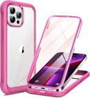 iPhone 16 Pro Case Full - Body Phone Built - in Glass Screen Protector Military