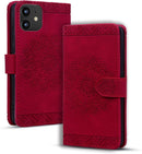 Google Pixel 9 Pro Durable PU Leather Wallet Case Protective Cover - Mandala Brown