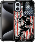iPhone 16 Pro Max Dual Layer Shockproof Rugged Cover Pattern Design Case