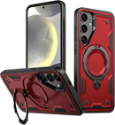 Heavy - Duty Galaxy S25 Ultra Case with 360° Rotatable Ring Kickstand
