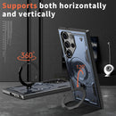 Heavy - Duty Galaxy S25 Ultra Case with 360° Rotatable Ring Kickstand