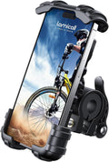 Bike Phone Holder, Motorcycle Mount - Motorcycle Phone Holder, Handlebar Cell Phone Clamp, Scooter Phone Clip for Iphone 16 Pro Max/Plus, 15 Pro Max, S10, S20, More 4.7" to 6.8" Smartphones