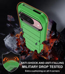 Google Pixel 9 Case Pro Case Protector Belt Clip Holster Body Cover with Kickstand Black