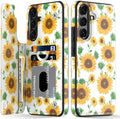 Galaxy S25 Card Slots Kickstand Protective Phone Case