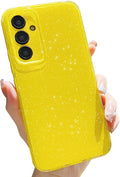 Samsung Galaxy S25 Ultra Bling Glitter Case – Thin Slim Shockproof Soft TPU Protective Cover with Sparkly Design for Girls