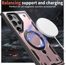 Heavy - Duty Galaxy S25 Ultra Case with 360° Rotatable Ring Kickstand