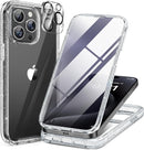 iPhone 16 Pro Case Full - Body Phone Built - in Glass Screen Protector Military