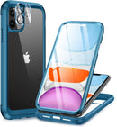 iPhone 16 Pro Case Full - Body Phone Built - in Glass Screen Protector Military