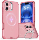 iPhone 16 Case Stand, 23FT Military Grade Drop Protection Heavy Duty Magnetic Phone Case Black