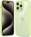 iPhone 16 Pro Transparent Hybrid Hard Shell Plastic & Soft Silicone Rubber Bumper