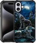 iPhone 16 Pro Max Dual Layer Shockproof Rugged Cover Pattern Design Case