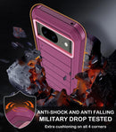 Google Pixel 9 Case Pro Case Protector Belt Clip Holster Body Cover with Kickstand Black