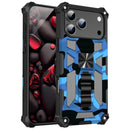Camouflage Armor Kickstand TPU + PC Magnetic Phone Case