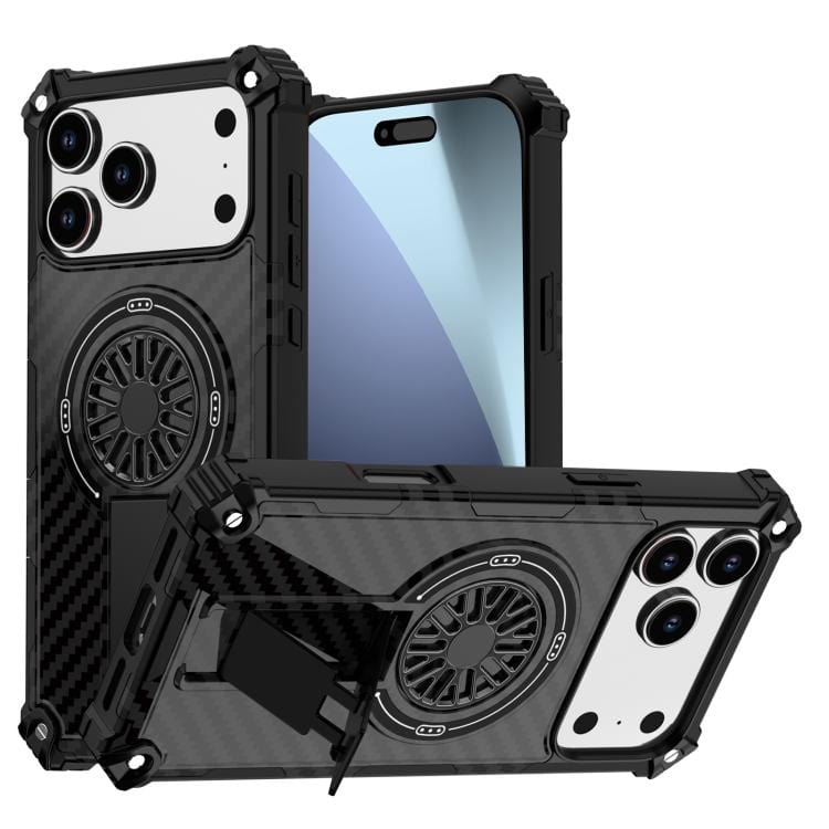 Camouflage Kickstand Rotating Shaft MagSafe Phone Case