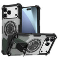 Camouflage Kickstand Rotating Shaft MagSafe Phone Case