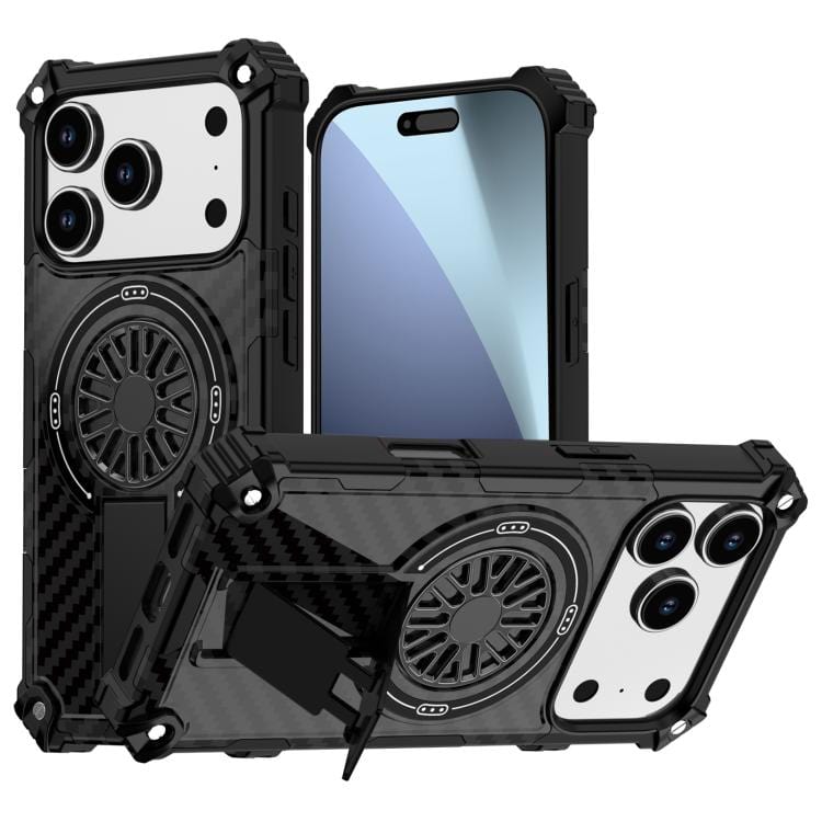 Camouflage Kickstand Rotating Shaft MagSafe Phone Case