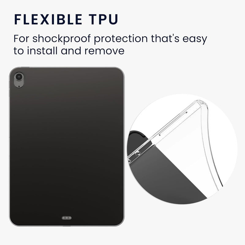 Case Compatible with Apple Ipad Air 11" (6. Gen 2024) Case - Soft TPU Back Protector Cover for Tablet - Black