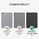 Case Compatible with Apple Ipad Air 11" (6. Gen 2024) Case - Soft TPU Back Protector Cover for Tablet - Black