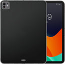 Case Compatible with Apple Ipad Pro 13" (2024) Case - Soft TPU Back Protector Cover for Tablet - Black/Transparent