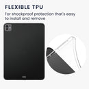 Case Compatible with Apple Ipad Pro 13" (2024) Case - Soft TPU Back Protector Cover for Tablet - Black/Transparent