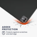 Case Compatible with Apple Ipad Pro 13" (2024) Case - Soft TPU Back Protector Cover for Tablet - Black/Transparent