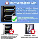 Case Compatible with Ipad Pro 11 Inch M4 (2024, 5Th Generation), Ultra Thin Silicone Shockproof Back