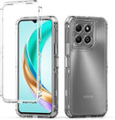 Case for Honor X6B, JDY - LX1 Case with Tempered Glass Screen Protector, Heavy Duty Full Body 3 Layer Protective