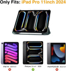 Case for Ipad Pro 11 Inch (M4) 2024/ Ipad Pro 11 5Th Generation, Slim Stand Hard Back Shell Protective Smart Cover