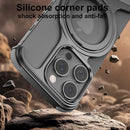 Case for Iphone 16 Pro Aluminum Metal Cover with Magnetic Ring 360° Rotating Kickstand