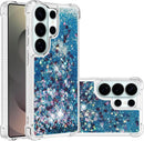 Case for Samsung Galaxy S26 Ultra Case Glitter Cute Bling Liquid Quicksand Clear Soft TPU Girls Women Stylish Bumper Shockproof Protective Cover for Samsung Galaxy S26 Ultra Blue YB