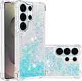 Case for Samsung Galaxy S26 Ultra Case Glitter Cute Bling Liquid Quicksand Clear Soft TPU Girls Women Stylish Bumper Shockproof Protective Cover for Samsung Galaxy S26 Ultra Blue YB