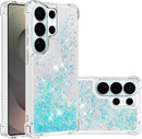 Case for Samsung Galaxy S26 Ultra Case Glitter Cute Bling Liquid Quicksand Clear Soft TPU Girls Women Stylish Bumper Shockproof Protective Cover for Samsung Galaxy S26 Ultra Blue YB