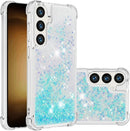 Case for Samsung Galaxy S26 Ultra Case Glitter Cute Bling Liquid Quicksand Clear Soft TPU Girls Women Stylish Bumper Shockproof Protective Cover for Samsung Galaxy S26 Ultra Blue YB