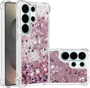 Case for Samsung Galaxy S26 Ultra Case Glitter Cute Bling Liquid Quicksand Clear Soft TPU Girls Women Stylish Bumper Shockproof Protective Cover for Samsung Galaxy S26 Ultra Blue YB